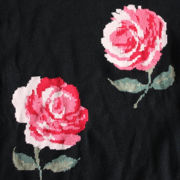 GAP Kids Holiday Rose Graphic Knit Crewneck Sweater - Picture 5 of 7